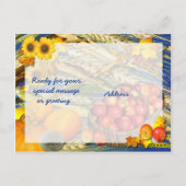 AUTUMN HARVEST ~ Postkarte (Rückseite)
