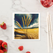 Autumn Harvest Prairie Gold Paper Napkin Serviette (Beispiel)