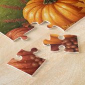 Autumn Harvest Pumpkin Grape Farm Landscape Puzzle (Seite)
