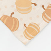 Autumn Harvest Pumpkin Pastell Fleecedecke (Ecke)