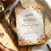 Autumn Harvest Thanksgiving Dinner Invitation Einladung