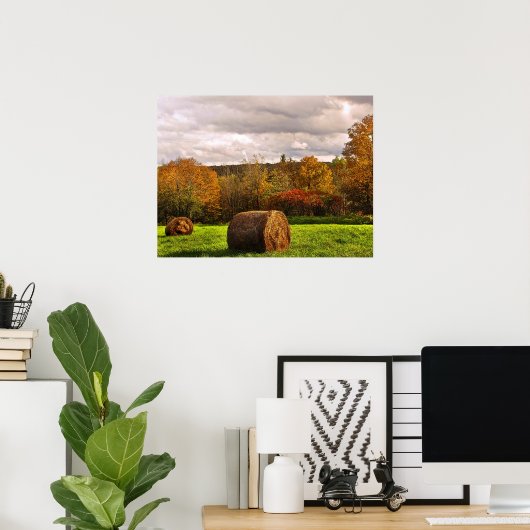 Autumn Hay Harvest Poster (Heimbüro)