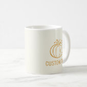 Autumn Herbst Pumpkin Erntedank Design Kaffeetasse (VorderseiteRechts)