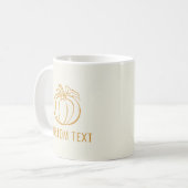 Autumn Herbst Pumpkin Erntedank Design Kaffeetasse (Vorderseite Links)