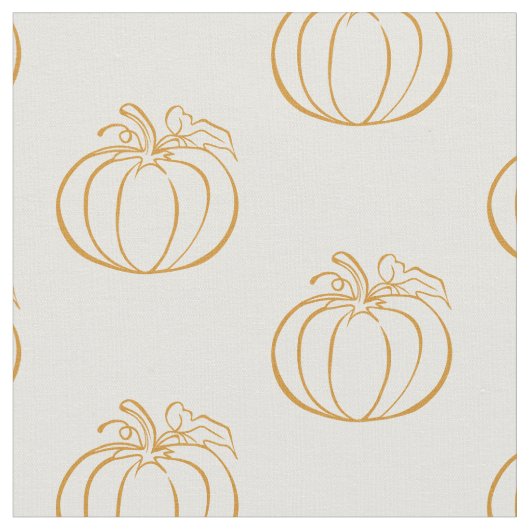 Autumn Herbst Pumpkin Erntedank Design Stoff (Nahaufnahme)