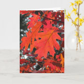 AUTUMN HERBSTLAUB HELLO GREETING CARD KARTE (Gelbe Blume)