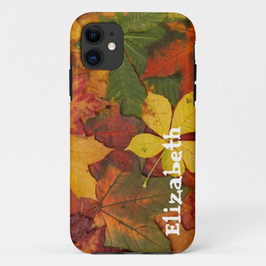 Autumn Herbstlaubs Custom iPhone 5 Handy Case (Rückseite)