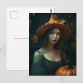 Autumn Hexe Postcard Postkarte (Vorne/Hinten)