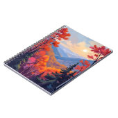 Autumn Hills | Fall Leaves Foliage Watercolor Notizblock (Linke Seite)