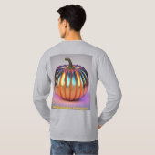 Autumn Holographic Pumpkin T - Shirt (Schwarz voll)