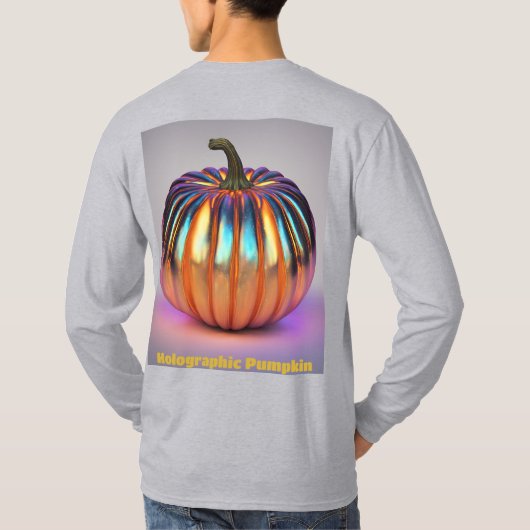 Autumn Holographic Pumpkin T - Shirt (Rückseite)