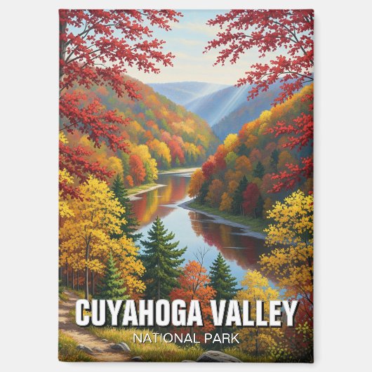 Autumn in Cuyahoga Valley National Park Ohio Magnet (Vorderseite)