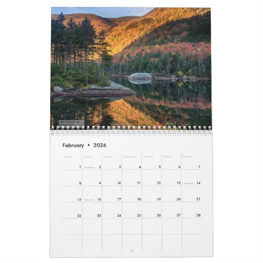 Autumn in New England Kalender (Feb 2026)