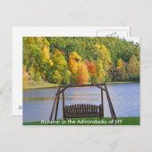 Autumn in the Adirondacks of NY Postcard Postkarte (Vorne/Hinten)