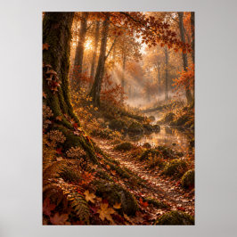 Autumn in the Fourfold Forest Poster