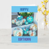 AUTUMN IST HIER "GLÜCKLICHER GEBURTSTAG" FÜR SIE KARTE (Gelbe Blume)