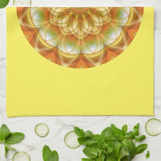 Autumn Kaleidoskop Geschirrtuch (Gefaltet)