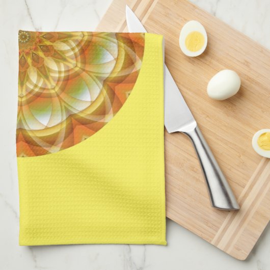 Autumn Kaleidoskop Geschirrtuch (Viertel Falte)