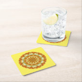 Autumn Kaleidoskop Rechteckiger Pappuntersetzer (Vor Ort)