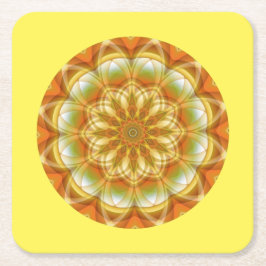 Autumn Kaleidoskop Rechteckiger Pappuntersetzer