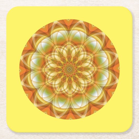 Autumn Kaleidoskop Rechteckiger Pappuntersetzer (Vorderseite)