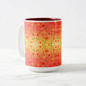 Autumn Kaleidoskop Zweifarbige Tasse (Vorderseite Links)