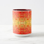 Autumn Kaleidoskop Zweifarbige Tasse (Mittel)