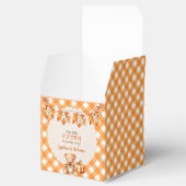 Autumn Kariert Teddy Bären Pumpkin Blätter Geschenkschachtel (Geöffnet)
