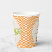 Autumn Kariert Teddy Bären Pumpkin Blätter Pappbecher (Rechts)