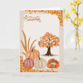 Autumn Karte (Gelbe Blume)
