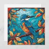 Autumn Kingfisher Flat Card (Vorne/Hinten)