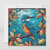 Autumn Kingfisher Flat Card (Vorderseite)