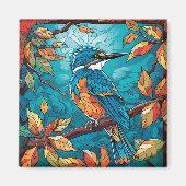 Autumn Kingfisher Magnet (Vorne)