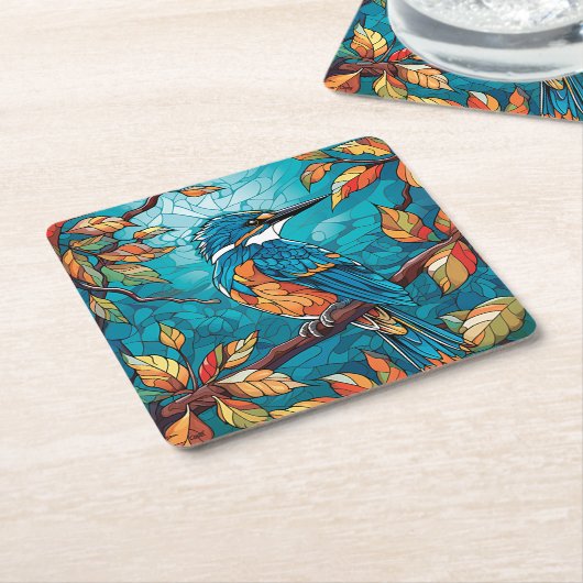 Autumn Kingfisher Paper Untersetzer (angewinkelt)