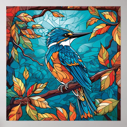 Autumn Kingfisher Poster (Vorne)