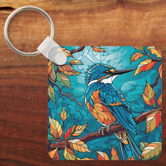 Autumn Kingfisher Schlüsselanhänger (Vorderseite)