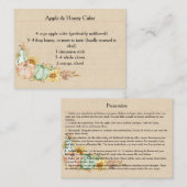 Autumn Kitchen Hexe Bulk Recipe Cards Visitenkarte (Vorne/Hinten)