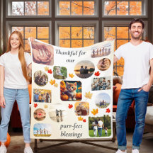 Autumn Kitten 13 Foto Collage Erntedank Cat