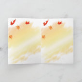 Autumn Kitten Card Feiertagskarte (Innenseite)