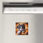Autumn Kitten Magnet (In Situ (Geschirrspüler))
