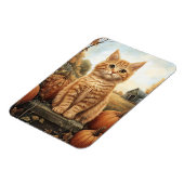 Autumn Kitten mit Pumpkins Magnet (Linke Seite)