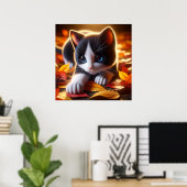 Autumn Kitten Poster (Heimbüro)