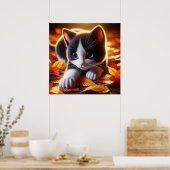 Autumn Kitten Poster (Küche)