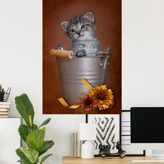 Autumn Kitten Poster (Heimbüro)
