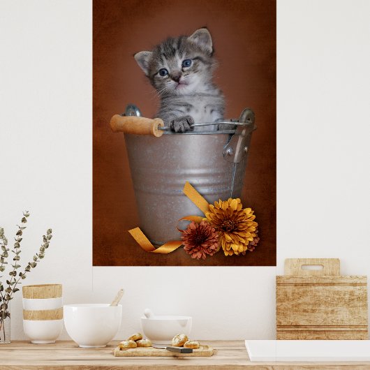 Autumn Kitten Poster (Küche)