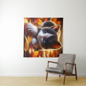 Autumn Kitten Tapestry Wandteppich (Beispiel (Horizontal))