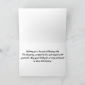 Autumn Kittens mit Pumpkins Feiertagskarte (Innenseite)