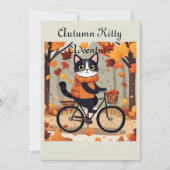Autumn Kitty Adventure Dankeskarte (Vorderseite)