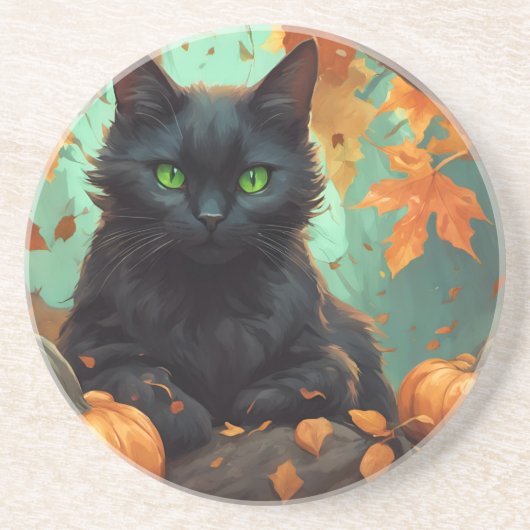 Autumn Kitty Getränkeuntersetzer (Vorne)