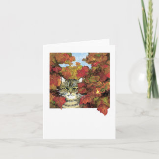 Autumn Kitty Karte
